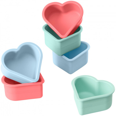 Foremki na babeczki serca FlexiForm Lurch 6 sztuk LU-00083019