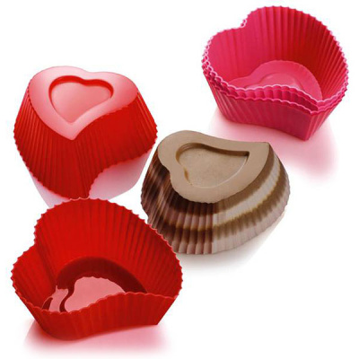 Foremki na muffinki serca Silicone Zone SZ-10710-AA