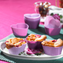 Foremki silikonowe w kształcie serca Lurch 12 sztuk LU-00085014