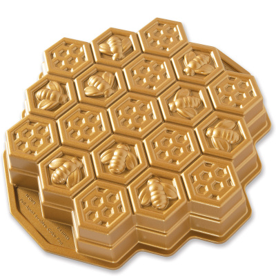 Forma do ciasta Plaster miodu Nordic Ware złota 85477