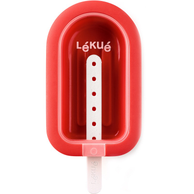 Forma do lodów na patyku Stackable Lekue czerwona 3400221R14U150