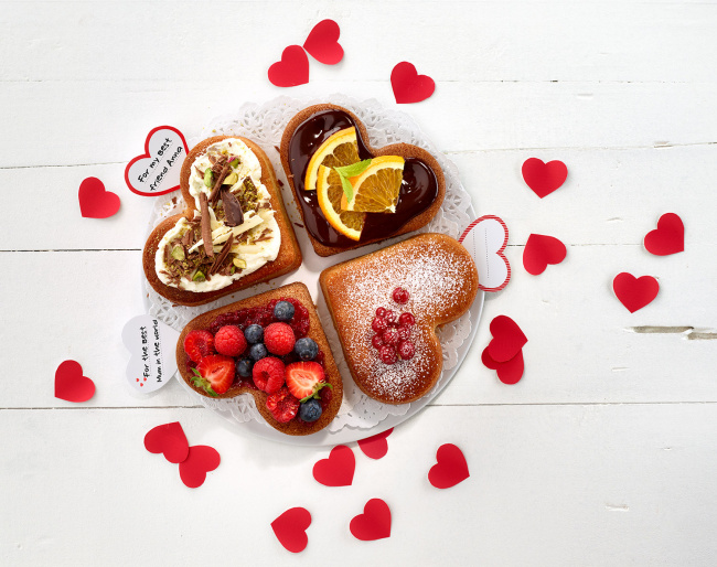 Forma silikonowa cztery serca