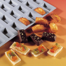 Forma silikonowa do mini ciastek prostokątnych Elastomoule de Buyer D-1868-01