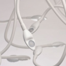 Futurystyczna lampa sufitowa LED silikonowe ramiona RegenBogen Megapolis 646011215