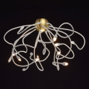 Futurystyczna lampa sufitowa LED silikonowe ramiona RegenBogen Megapolis 646011215