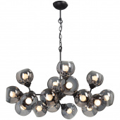 Futurystyczna lampa wisząca, 16 szklanych kul Vitaluce VE4484-1/16