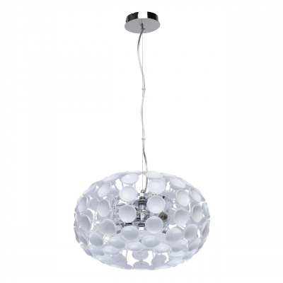 Futurystyczna lampa wisząca 3D biała MW-LIGHT Megapolis 298012803