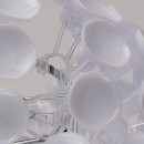 Futurystyczna lampa wisząca 3D biała MW-LIGHT Megapolis 298012803