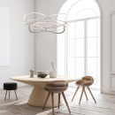 Futurystyczna lampa wisząca LED 80 cm Weave Maytoni MOD062PL-L103CH3K