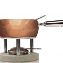 Garnek do fondue 1 Litr Boska Copper betonowa podstawa BO-340040