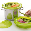 Garnek do gotowania na parze Lekue zielony 3400702V09U004