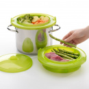 Garnek do gotowania na parze XXL Lekue zielony 3400700V09U004