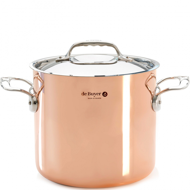 garnek miedziany duży