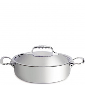 Garnek niski z pokrywą stalowo-aluminiowy 2,6 Litra Affinity de Buyer D-3741-24