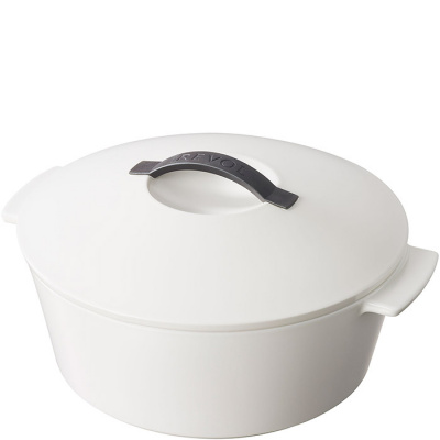 Garnek porcelanowy Revol Revolution 26cm biała pokrywa 642313