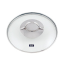 Garnek stalowy z dużymi uchwytami i szklaną pokrywą Fissler Paris 24 cm 002-124-24-000/0