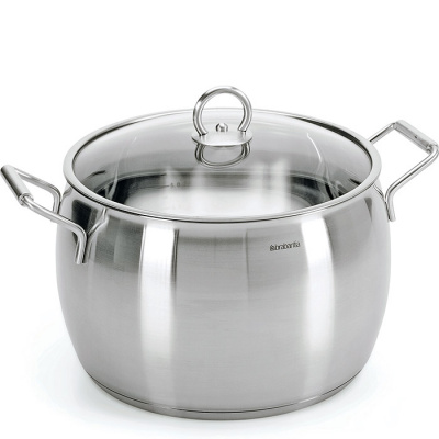 Garnek wysoki 24cm Brabantia Vision szklana pokrywa 30000179