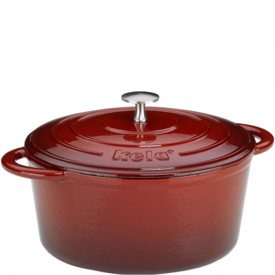 Garnek z pokrywą, emaliowane żeliwo Calido Kela 4 Litry KE-11941