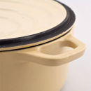 Garnek żeliwny emaliowany Chasseur Classic 2,3L 20cm waniliowy 3720-00