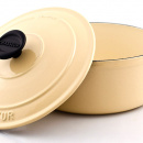 Garnek żeliwny emaliowany Chasseur Classic 2,3L 20cm waniliowy 3720-00