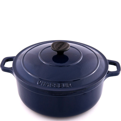 Garnek żeliwny emaliowany Chasseur Classic 3,8L 24cm kobaltowy 3724-09