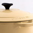 Garnek żeliwny emaliowany Chasseur Classic 3,8L 24cm waniliowy 3724-00