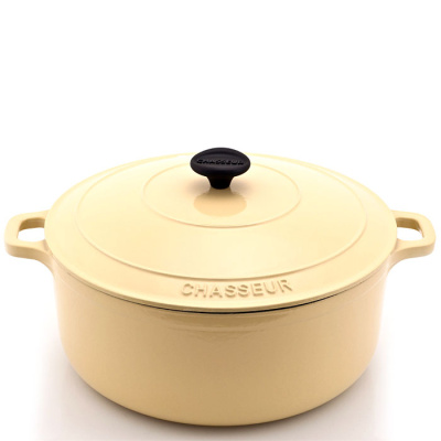 Garnek żeliwny emaliowany Chasseur Classic 6,3L 28cm waniliowy 3728-00