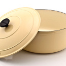 Garnek żeliwny emaliowany Chasseur Classic 6,3L 28cm waniliowy 3728-00