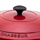 Garnek żeliwny emaliowany Chasseur Classic 6,3L 28cm wiśniowy 3728-03