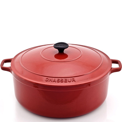 Garnek żeliwny emaliowany Chasseur Classic 8L 32cm wiśniowy 3732-03