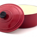 Garnek żeliwny emaliowany owalny Chasseur Classic 3,6L wiśniowy 3727-03