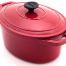 Garnek żeliwny emaliowany owalny Chasseur Classic 3,6L wiśniowy 3727-03