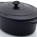 Garnek żeliwny emaliowany owalny Chasseur Classic 5,6L czarny 3731-01