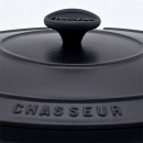 Garnek żeliwny emaliowany owalny Chasseur Classic 5,6L czarny 3731-01