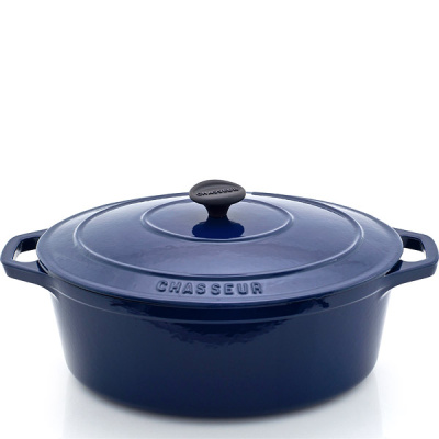 Garnek żeliwny emaliowany owalny Chasseur Classic 5,6L kobaltowy 3731-09