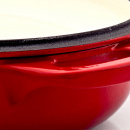 Garnek żeliwny emaliowany owalny płytki Chasseur 3,1L jarzębina 3931-08