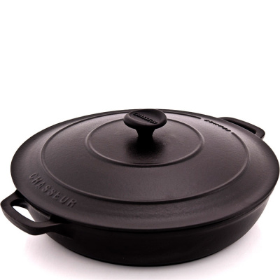 Garnek żeliwny emaliowany płytki Chasseur 2,5L 30cm czarny 3730-01