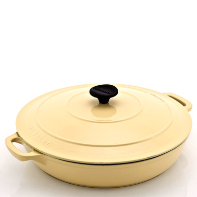 Garnek żeliwny emaliowany płytki Chasseur 2,5L 30cm kremowy 3730-00