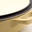 Garnek żeliwny emaliowany płytki Chasseur 2,5L 30cm kremowy 3730-00