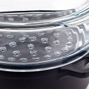 Garnek żeliwny emaliowany z naczyniem do gotowania na parze Chasseur czarny - wy 3024-01