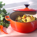 Garnek żeliwny okrągły Le Creuset 0,25l płomienny 91005000091000