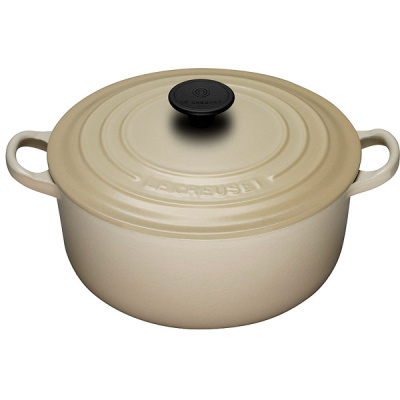 Garnek żeliwny okrągły Le Creuset 3,3l beżowy 25001226802461
