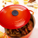 Garnek żeliwny okrągły Le Creuset 6,7l płomienny 25001280902461