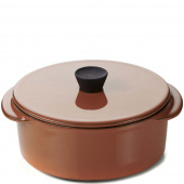 Garnuszek do serwowania z pokrywką Caractere Revol cynamon RV-654577-6