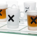 Gra kółko i krzyżyk - szklana plansza i kieliszki do alkoholu Sagaform SF-5016681