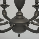 Grafitowy, sześcioramienny żyrandol DelRey MW-LIGHT Neoclassic 700011206