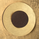 Industrialna lampa sufitowa złoto-rdzawe okręgi RegenBogen 452013801