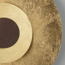 Industrialna lampa sufitowa złoto-rdzawe okręgi RegenBogen 452013801