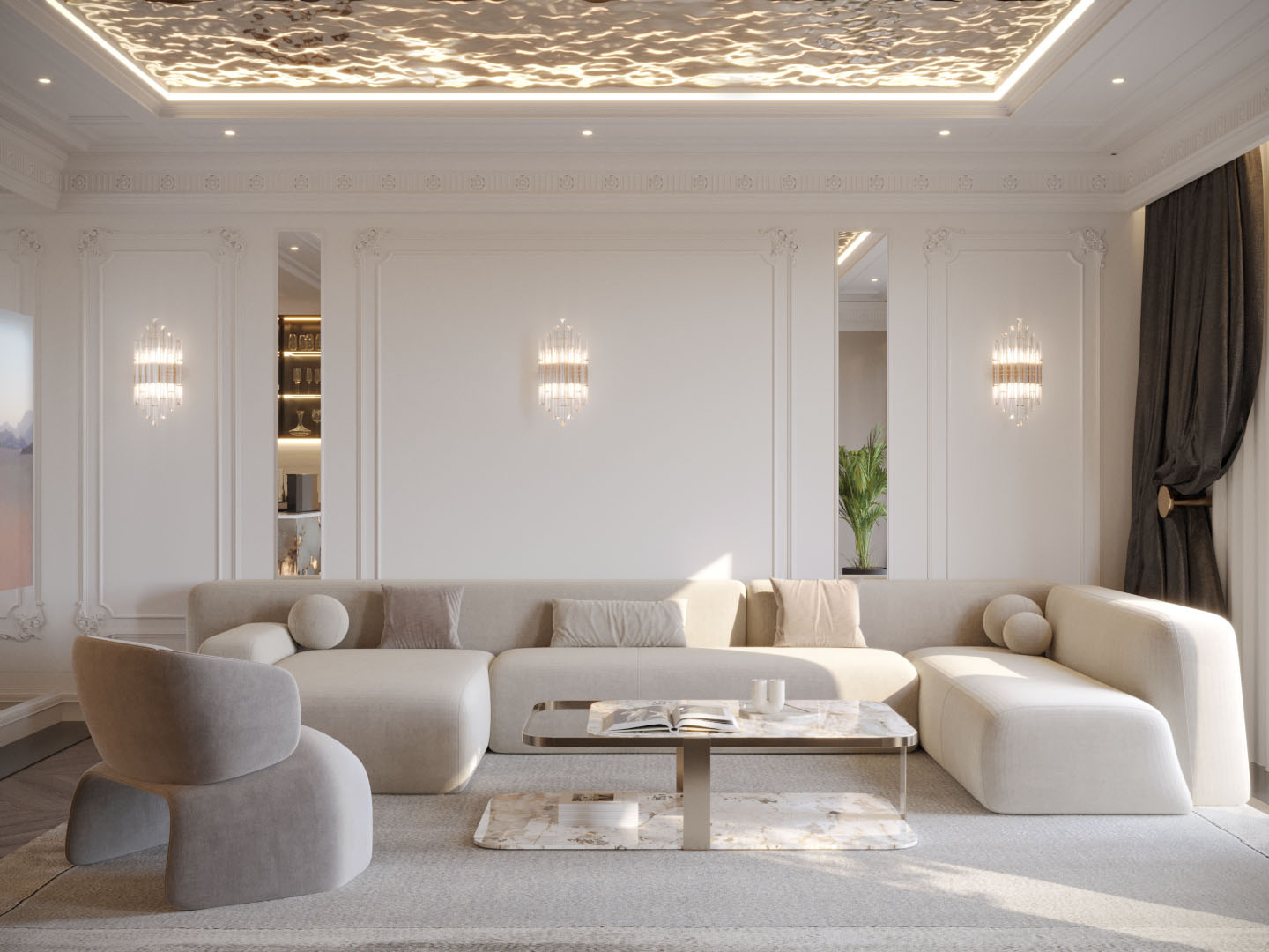 Inspiracje, galeria, zdjęcia - lustrzany sufit podwieszany w domu