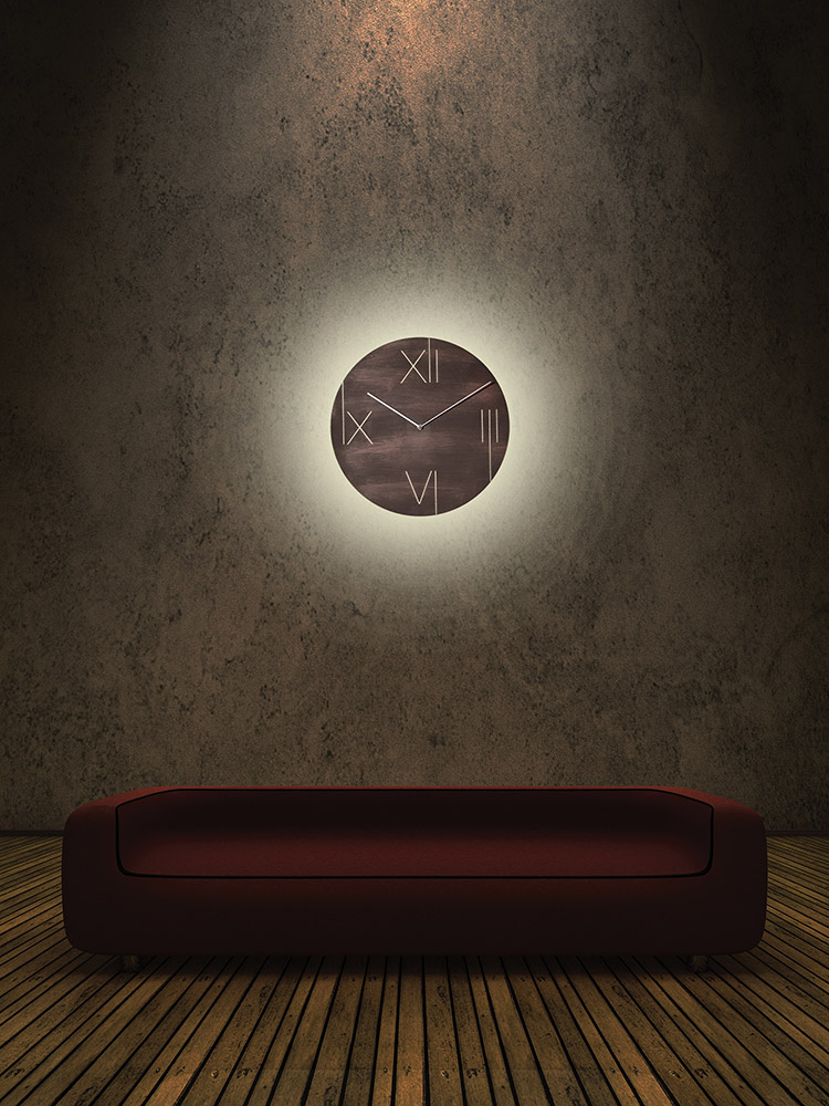 Zegar ścienny Galileo Nextime 43 cm, brązowy